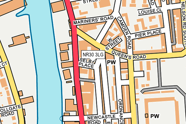 NR30 3LG map - OS OpenMap – Local (Ordnance Survey)