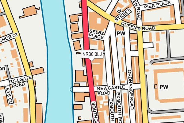 NR30 3LJ map - OS OpenMap – Local (Ordnance Survey)