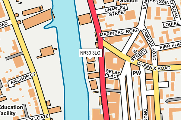 NR30 3LQ map - OS OpenMap – Local (Ordnance Survey)