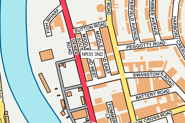 NR30 3ND map - OS OpenMap – Local (Ordnance Survey)