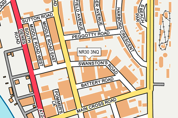 NR30 3NQ map - OS OpenMap – Local (Ordnance Survey)