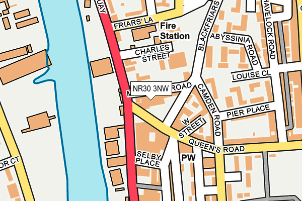 NR30 3NW map - OS OpenMap – Local (Ordnance Survey)