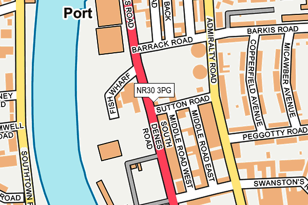 NR30 3PG map - OS OpenMap – Local (Ordnance Survey)