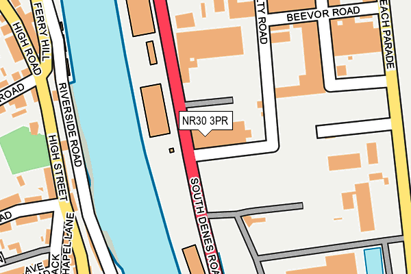 NR30 3PR map - OS OpenMap – Local (Ordnance Survey)