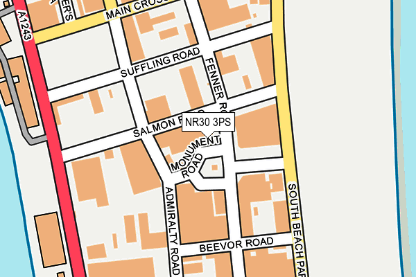 NR30 3PS map - OS OpenMap – Local (Ordnance Survey)
