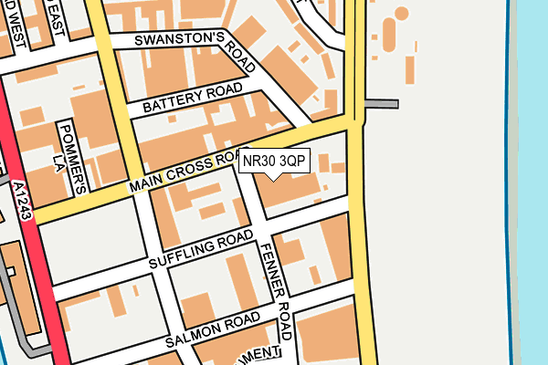 NR30 3QP map - OS OpenMap – Local (Ordnance Survey)