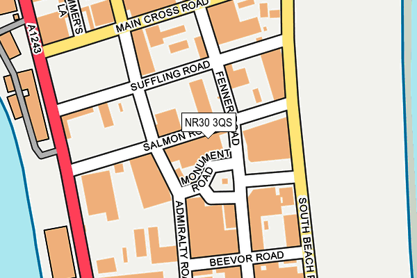 NR30 3QS map - OS OpenMap – Local (Ordnance Survey)