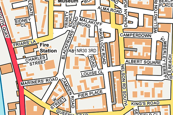 NR30 3RD map - OS OpenMap – Local (Ordnance Survey)