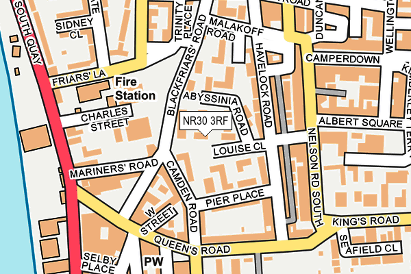 NR30 3RF map - OS OpenMap – Local (Ordnance Survey)