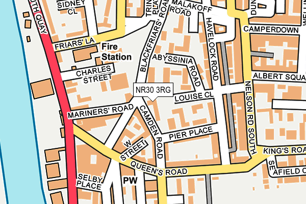 NR30 3RG map - OS OpenMap – Local (Ordnance Survey)