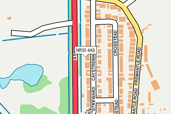 NR30 4AS map - OS OpenMap – Local (Ordnance Survey)