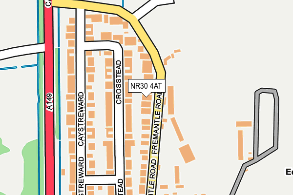 NR30 4AT map - OS OpenMap – Local (Ordnance Survey)