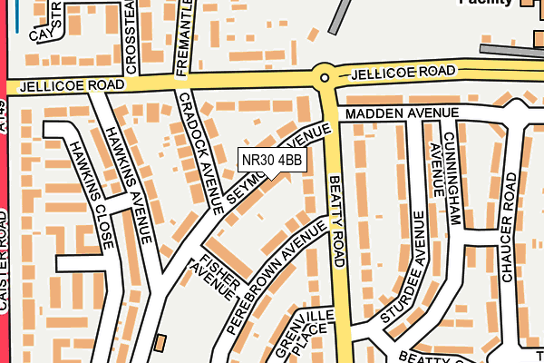 NR30 4BB map - OS OpenMap – Local (Ordnance Survey)