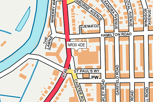NR30 4DE map - OS OpenMap – Local (Ordnance Survey)