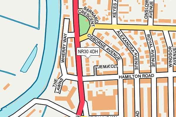 NR30 4DH map - OS OpenMap – Local (Ordnance Survey)