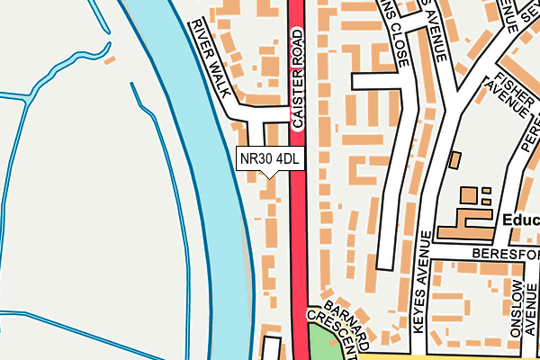 NR30 4DL map - OS OpenMap – Local (Ordnance Survey)