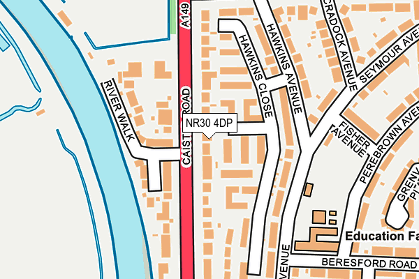 NR30 4DP map - OS OpenMap – Local (Ordnance Survey)