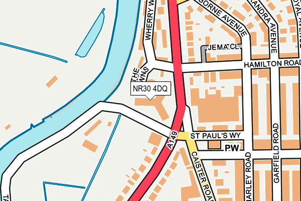 NR30 4DQ map - OS OpenMap – Local (Ordnance Survey)