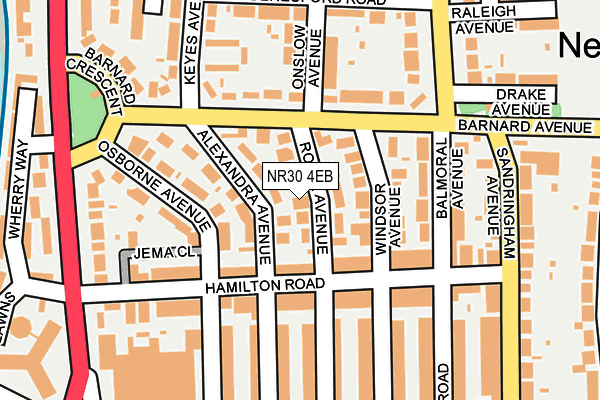 NR30 4EB map - OS OpenMap – Local (Ordnance Survey)