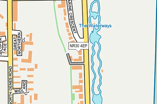 NR30 4EP map - OS OpenMap – Local (Ordnance Survey)