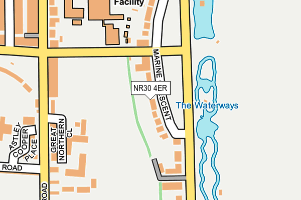 NR30 4ER map - OS OpenMap – Local (Ordnance Survey)