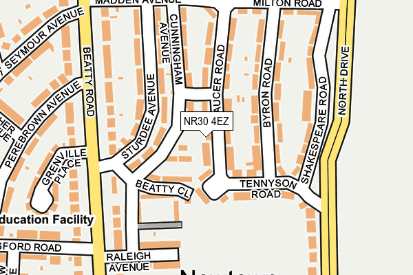 NR30 4EZ map - OS OpenMap – Local (Ordnance Survey)