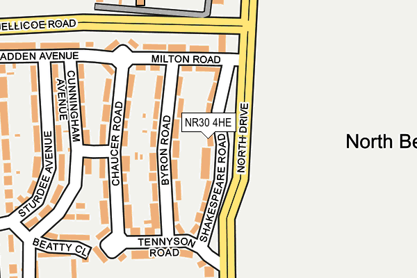 NR30 4HE map - OS OpenMap – Local (Ordnance Survey)