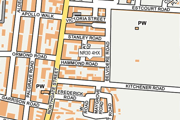 NR30 4HX map - OS OpenMap – Local (Ordnance Survey)