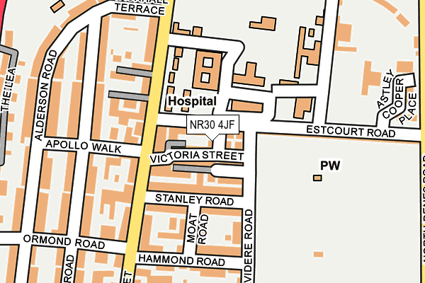 NR30 4JF map - OS OpenMap – Local (Ordnance Survey)