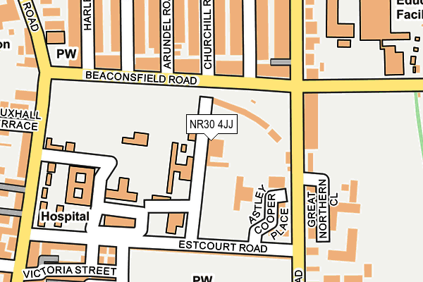 NR30 4JJ map - OS OpenMap – Local (Ordnance Survey)