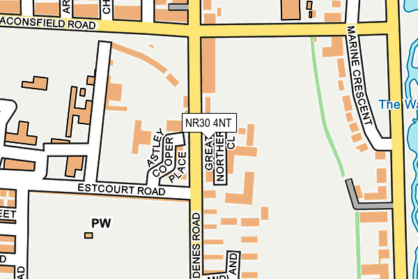 NR30 4NT map - OS OpenMap – Local (Ordnance Survey)