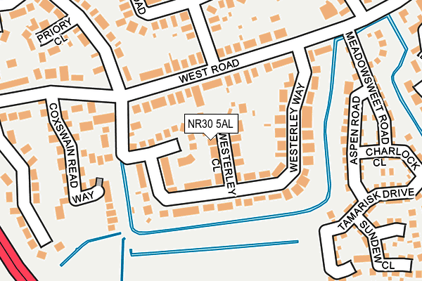 NR30 5AL map - OS OpenMap – Local (Ordnance Survey)