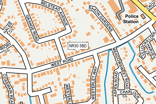 NR30 5BD map - OS OpenMap – Local (Ordnance Survey)