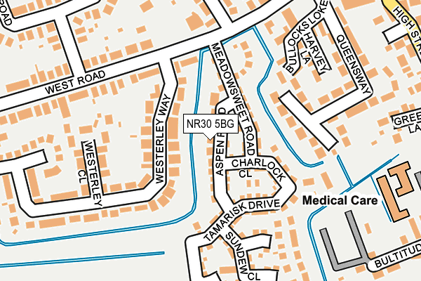 NR30 5BG map - OS OpenMap – Local (Ordnance Survey)