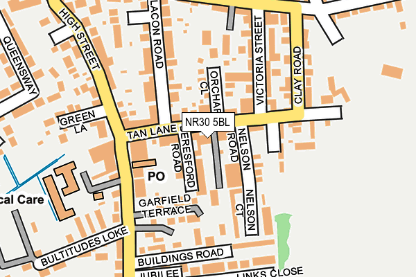 NR30 5BL map - OS OpenMap – Local (Ordnance Survey)