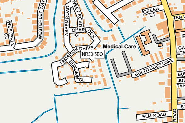 NR30 5BQ map - OS OpenMap – Local (Ordnance Survey)