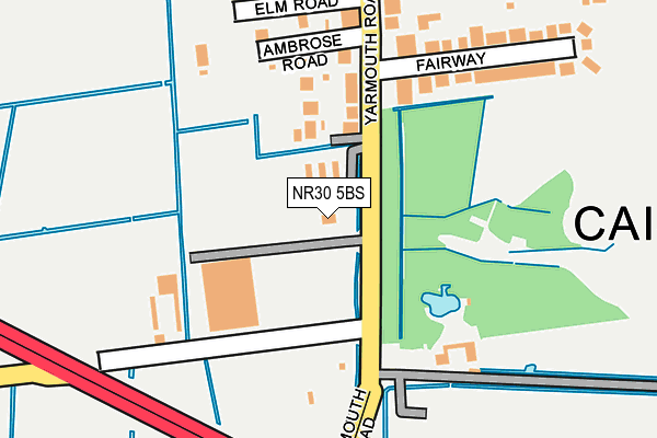 NR30 5BS map - OS OpenMap – Local (Ordnance Survey)