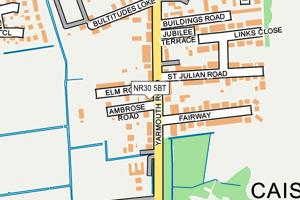 NR30 5BT map - OS OpenMap – Local (Ordnance Survey)