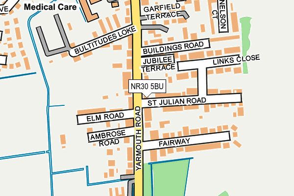 NR30 5BU map - OS OpenMap – Local (Ordnance Survey)
