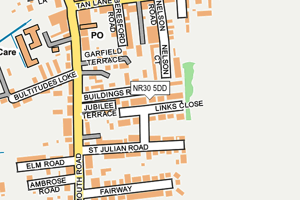 NR30 5DD map - OS OpenMap – Local (Ordnance Survey)