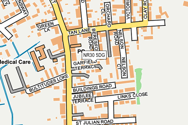 NR30 5DG map - OS OpenMap – Local (Ordnance Survey)