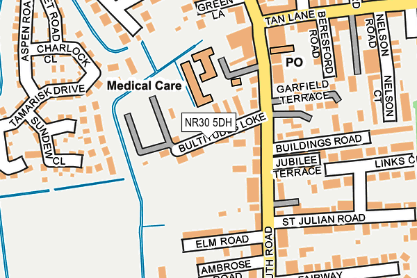 NR30 5DH map - OS OpenMap – Local (Ordnance Survey)
