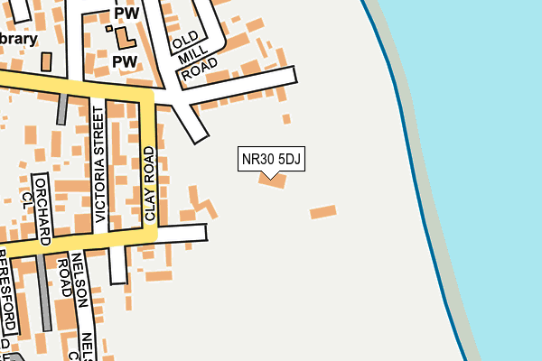 NR30 5DJ map - OS OpenMap – Local (Ordnance Survey)