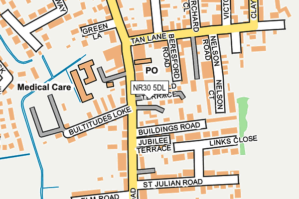 NR30 5DL map - OS OpenMap – Local (Ordnance Survey)