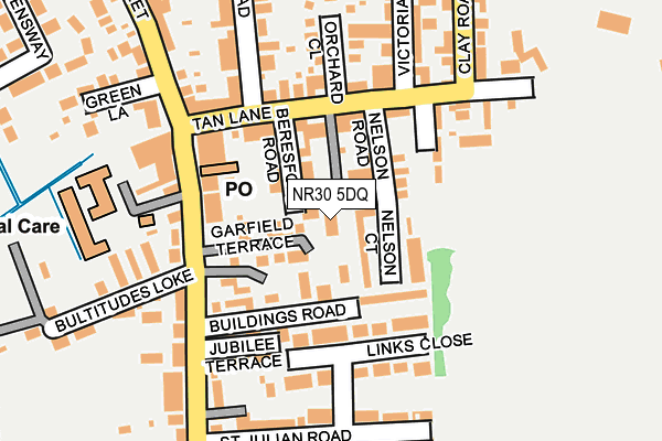NR30 5DQ map - OS OpenMap – Local (Ordnance Survey)