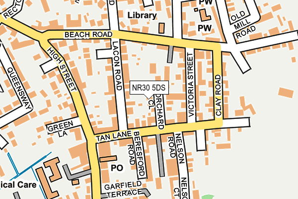 NR30 5DS map - OS OpenMap – Local (Ordnance Survey)