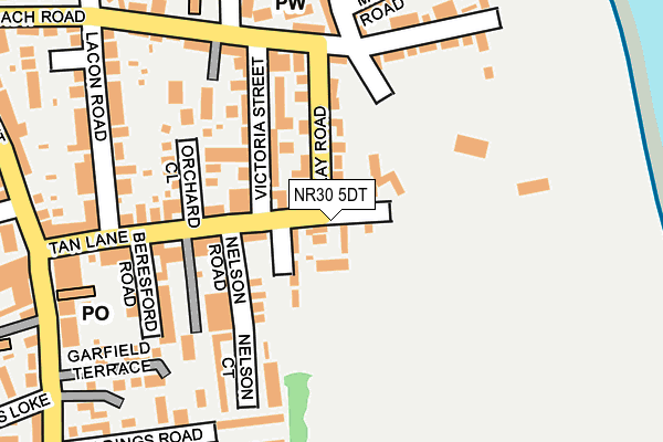NR30 5DT map - OS OpenMap – Local (Ordnance Survey)