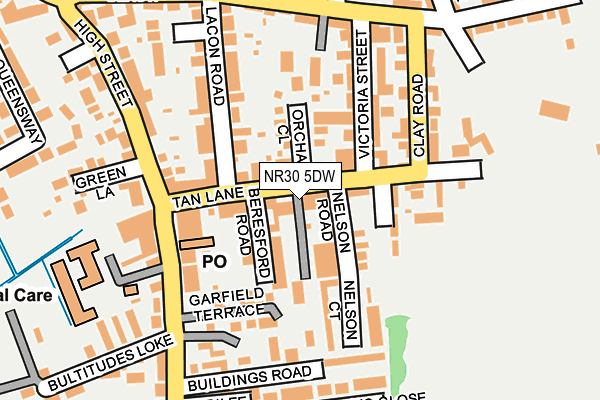 NR30 5DW map - OS OpenMap – Local (Ordnance Survey)