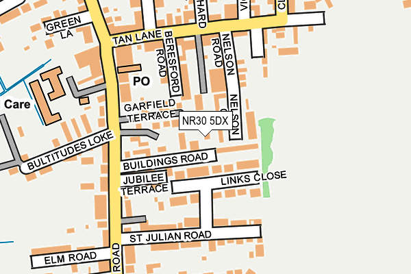 NR30 5DX map - OS OpenMap – Local (Ordnance Survey)
