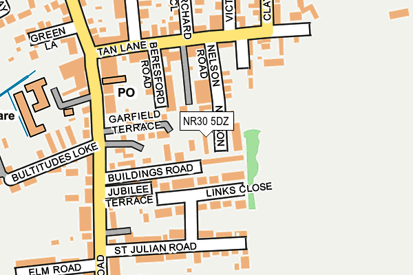 NR30 5DZ map - OS OpenMap – Local (Ordnance Survey)